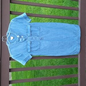 J Crew Chambray Jean Mini Dress